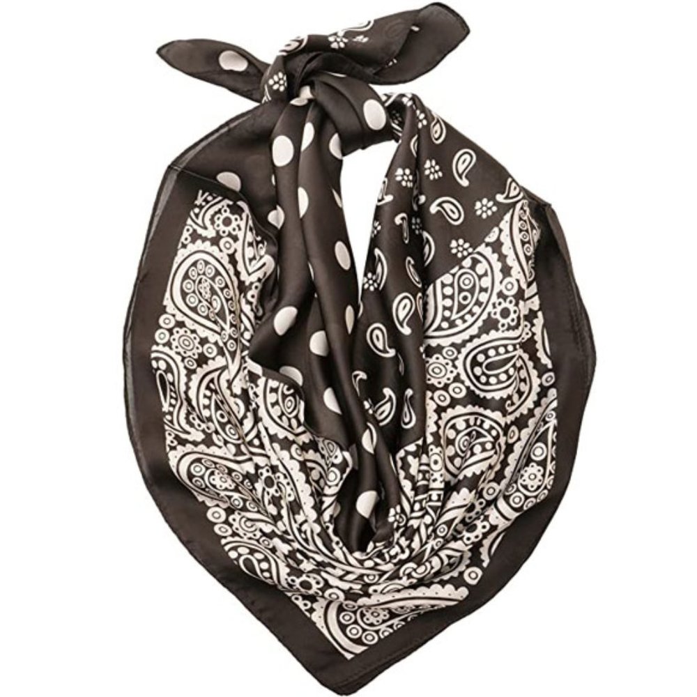 Square Satin Silk Scarf